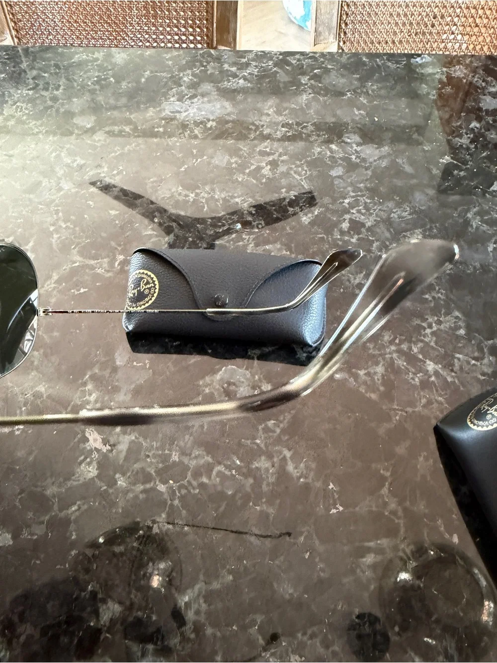 Ray-Ban Green and Gray Aviator Sunglasses